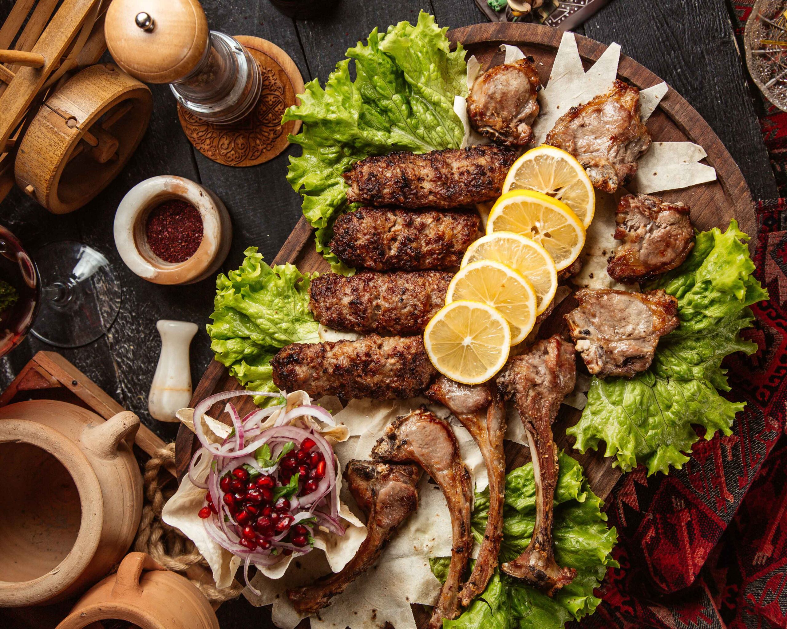 kebab-set-with-various-meat-pieces-lemon-slices