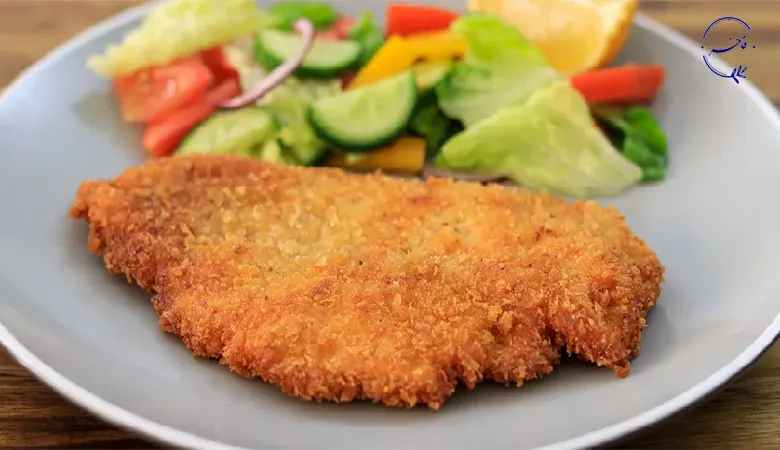 بهترین غذا با مرغ شنیسل مرغ